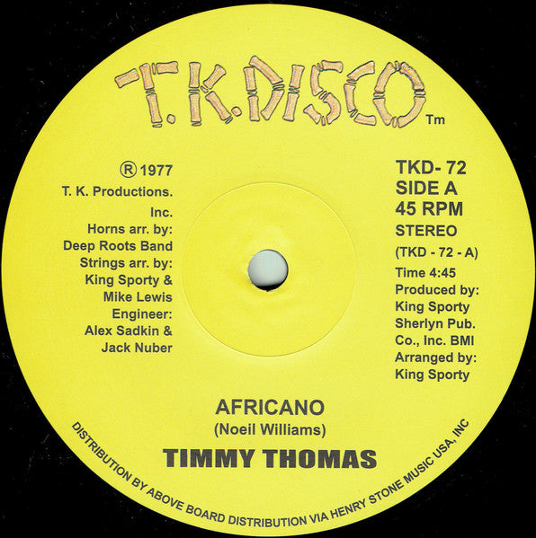 Timmy Thomas - Africano