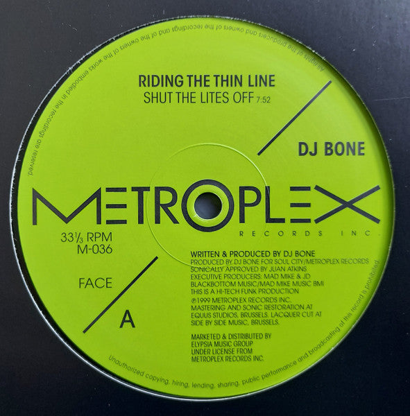 DJ Bone – Riding The Thin Line