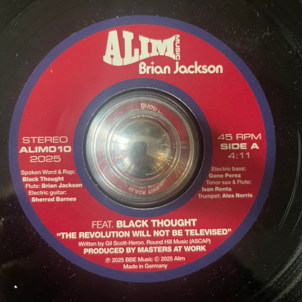 Brian Jackson Feat. Black Thought – The Revolution Will Not Be Televised