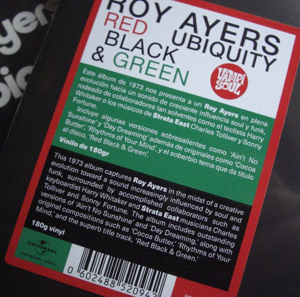 Roy Ayers Ubiquity - Red Black & Green