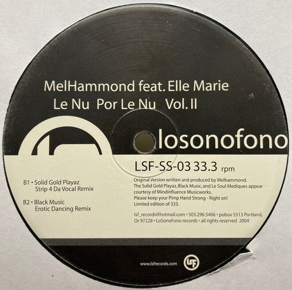 Melhammond – Le Nu Por Le Nu Vol. II