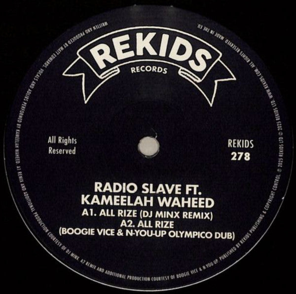 Radio Slave Feat. Kameelah Waheed - All Rize (Remixes II)