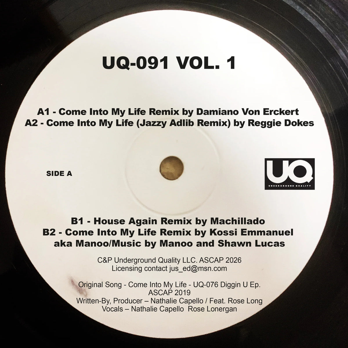 Various - Come Into My Life Remixes Vol. 1
