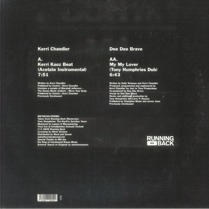 Kerri Chandler / Tony Humphries-The Master Cutting Room Inc. Acetates