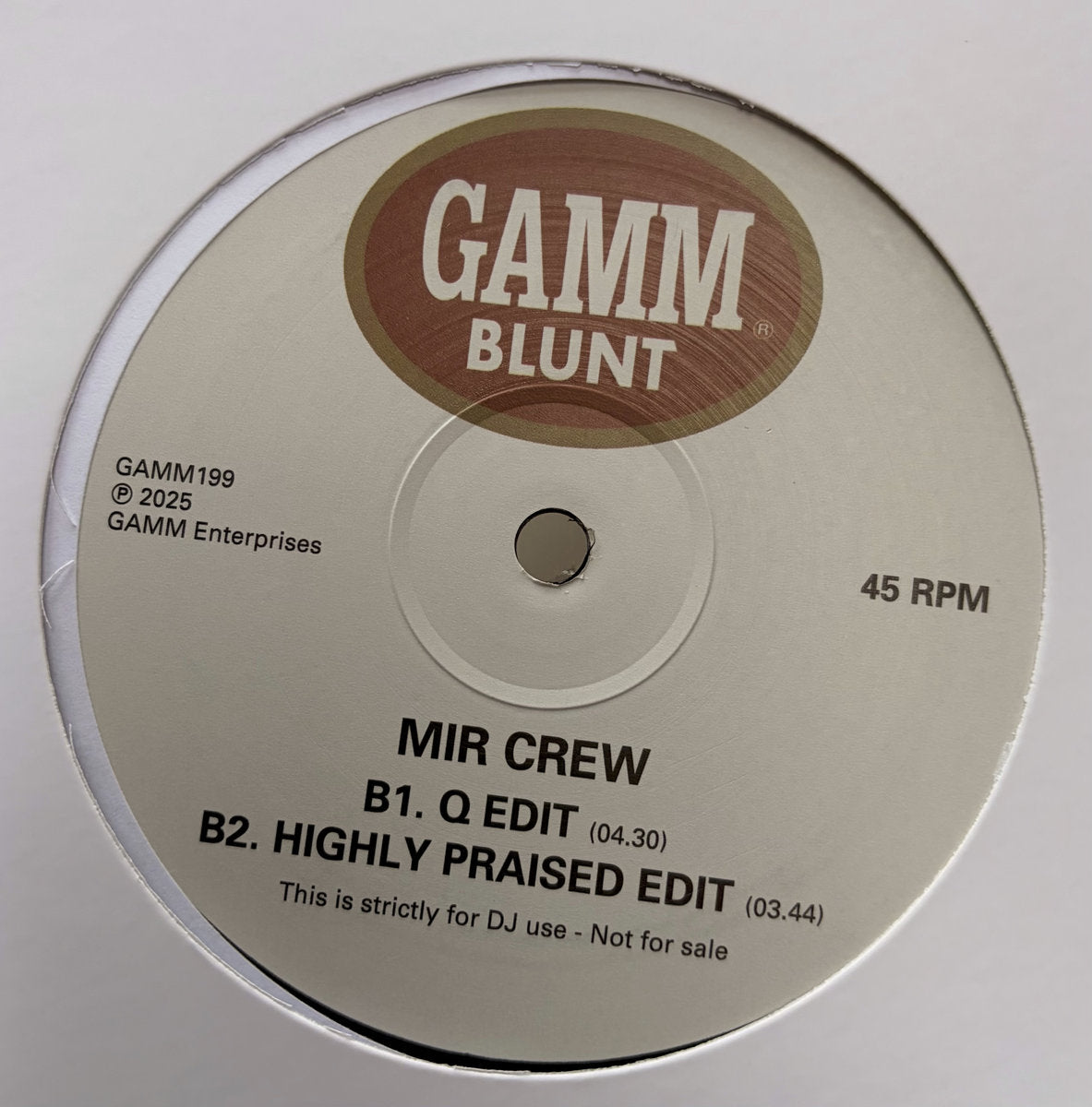 MIR Crew-War / Passin' Me By / Q / Highly Praised