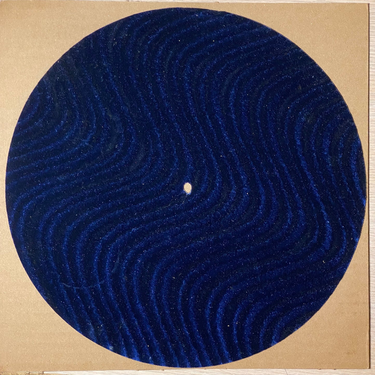 Blue Velour Slipmat