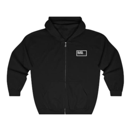 Black Tekno Zip-Up Hoodie
