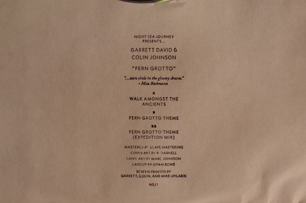 Garrett David & Colin Johnson – Fern Grotto