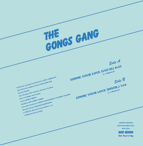 The Gongs Gang–Gimme Your Love