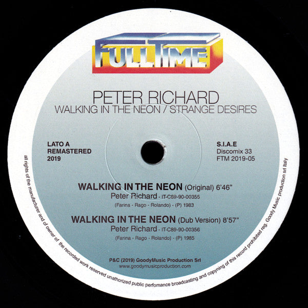 Peter Richard – Walking In The Neon / Strange Desires