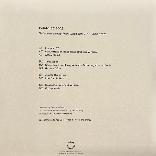 Paradise 3001-Selected Works From Between 1992 And 1995