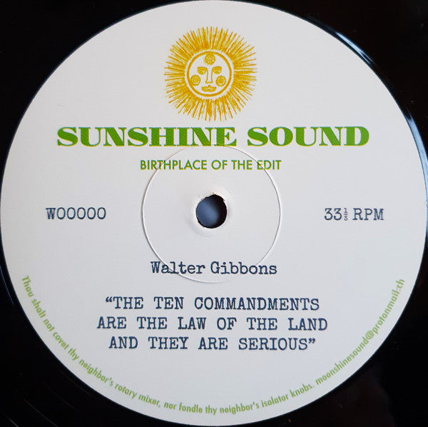 Walter Gibbons-The Ten Commandments Are The Law Of The Land