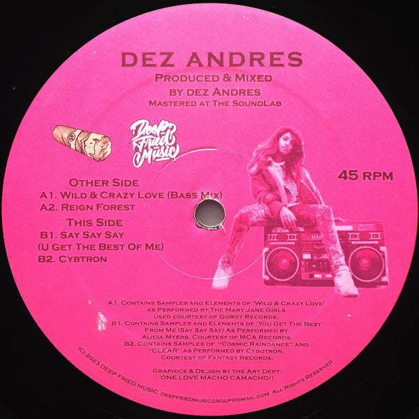 Dez Andres - Wild And Crazy Love EP (White-Pink Splatter Vinyl)