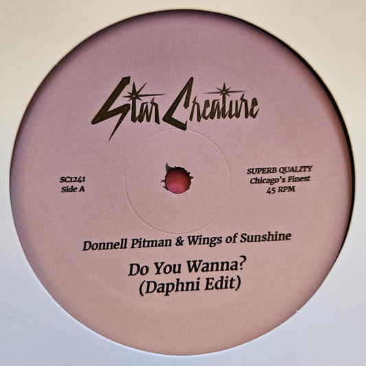 Donnell Pitman & Wings Of Sunshine-Do You Wanna (Daphni Remix) / Summertime Girls EP