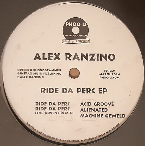 Alex Ranzino-Ride Da Perc EP