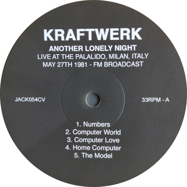 Kraftwerk – Another Lonely Night - Live At The Palalido, Italy, May 27th 1981 - FM Broadcast