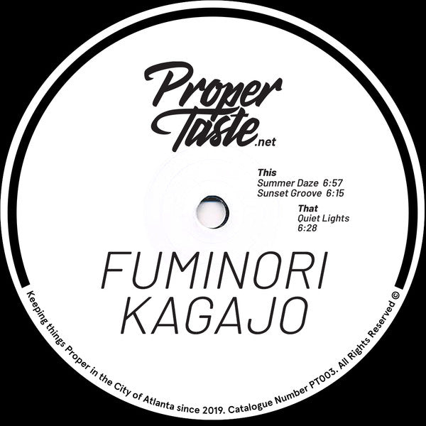 Fuminori Kagajo - Summer Daze EP