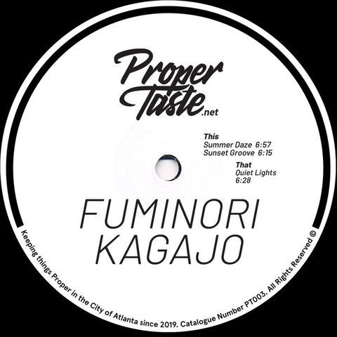 Fuminori Kagajo - Summer Daze EP