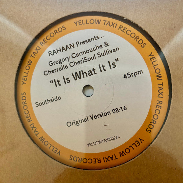 Rahaan presents Gregory Carmouche & Cherrelle CheriSoul Sullivan – It Is What It Is