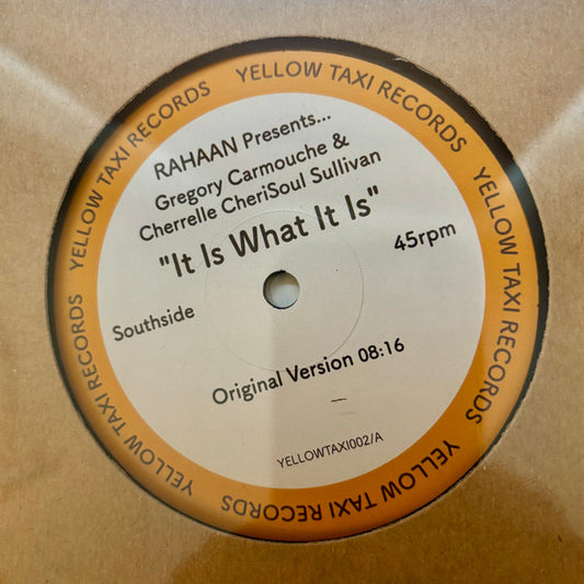 Rahaan presents Gregory Carmouche & Cherrelle CheriSoul Sullivan – It Is What It Is