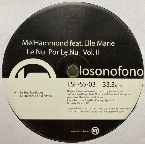 Melhammond – Le Nu Por Le Nu Vol. II