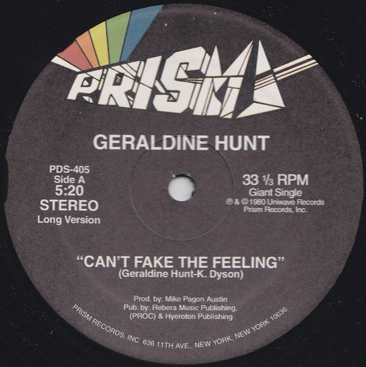 Geraldine Hunt-Can't Fake The Feeling