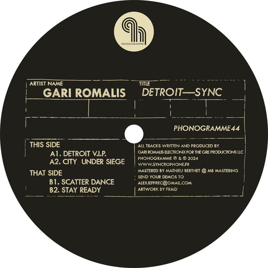 Gari Romalis – Detroit-Sync [Beige Marbled Vinyl]