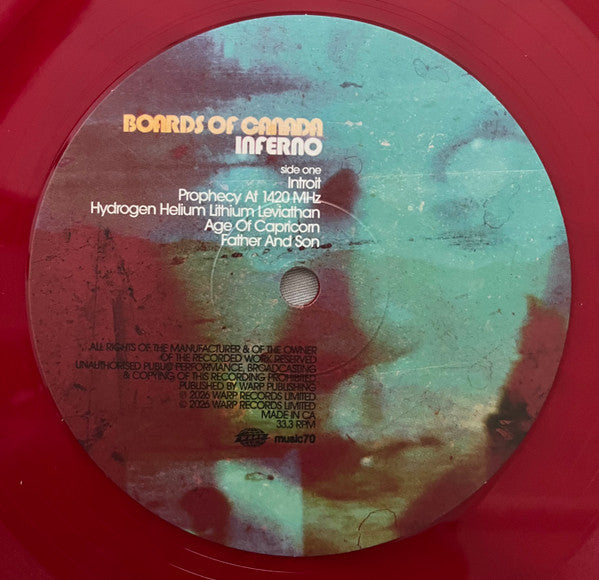 Boards Of Canada - Inferno Deluxe Version Red Vinyl