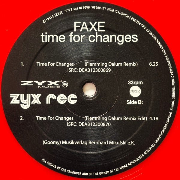 Faxe-Time For Changes