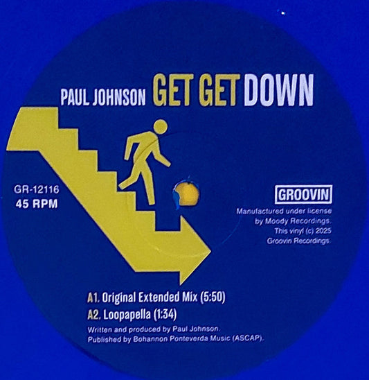 Paul Johnson-Get Get Down (Blue Vinyl)