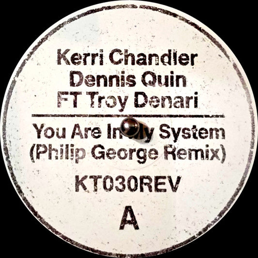 Kerri Chandler, Dennis Quin Ft Troy Denari-You Are In My System (Philip George Remix)