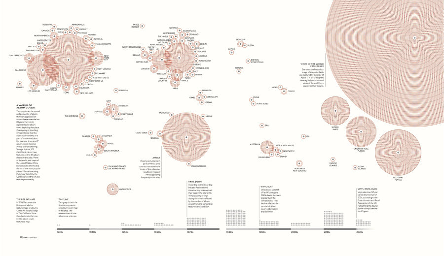 Maps on Vinyl: An atlas of album cover maps