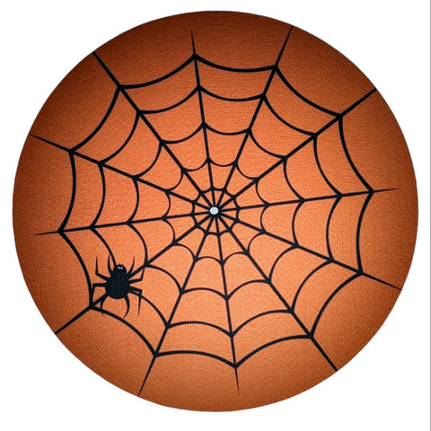 Spider Web Halloween Orange slipmat