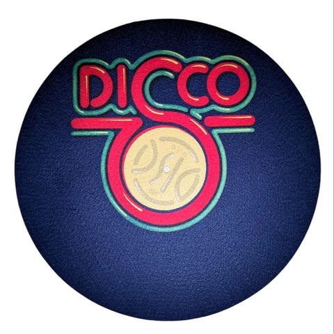 Disco Label Red Blue slipmat