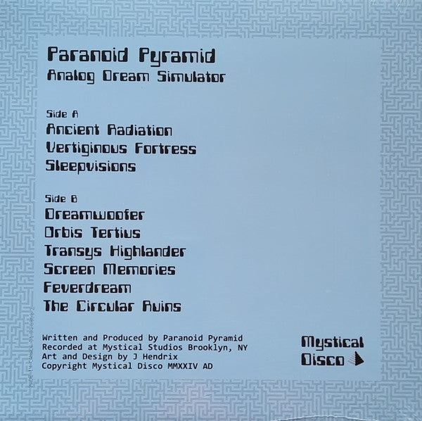 Paranoid Pyramid-Analog Dream Simulator