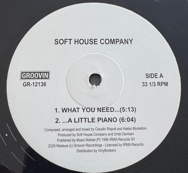 Soft House Company, Key Tronics Ensemble-What You Need / A Little Piano / Calypso Of House