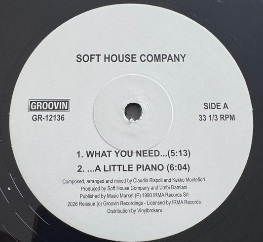 Soft House Company, Key Tronics Ensemble-What You Need / A Little Piano / Calypso Of House