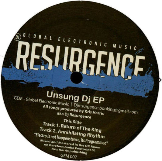 DJ Resurgence-Unsung DJ EP