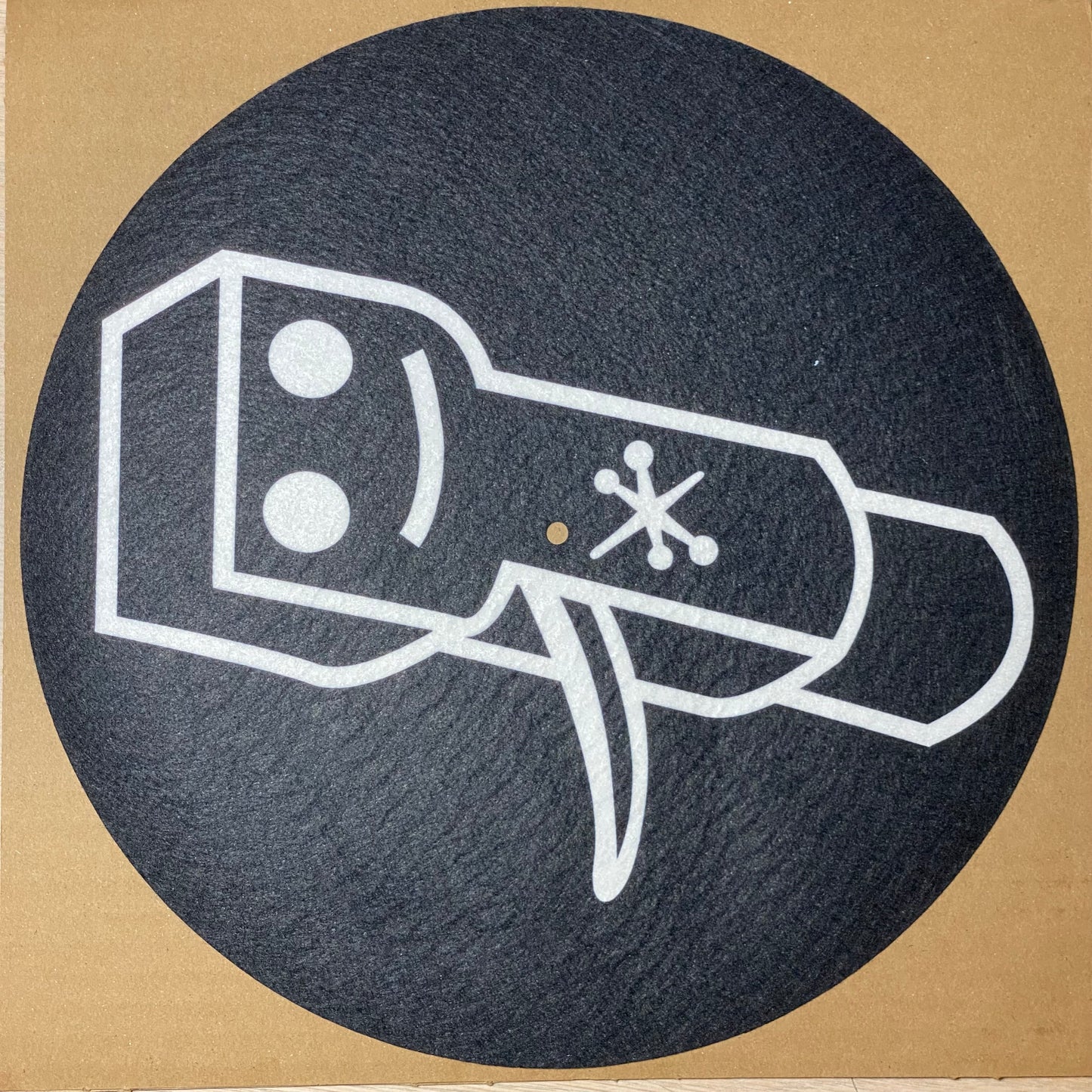 Smiling Headshell Black Slipmat