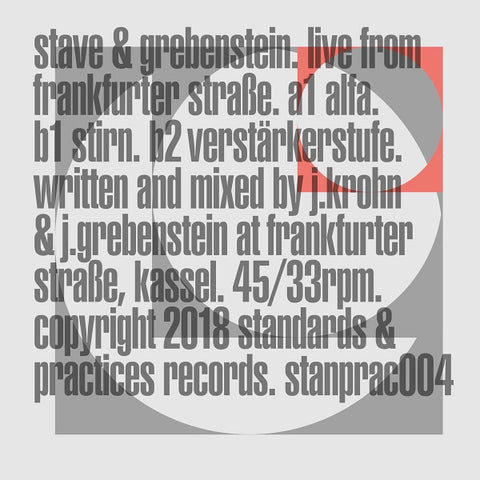 Stave & Grebenstein-Live From Frankfurter Straße