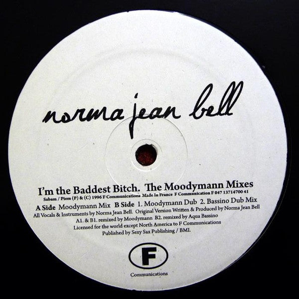 Norma Jean Bell-I'm The Baddest Bitch (The Moodymann Mixes)