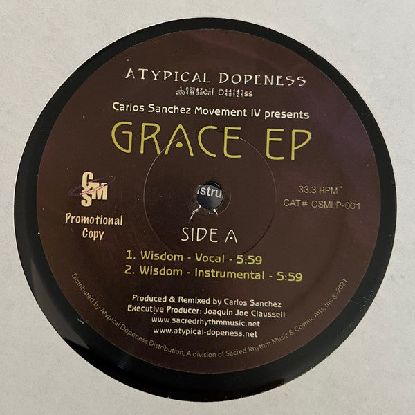 Carlos Sanchez Movement IV - Grace EP