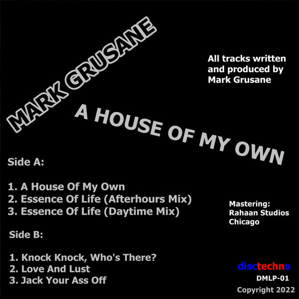 Mark Grusane-A House Of My Own