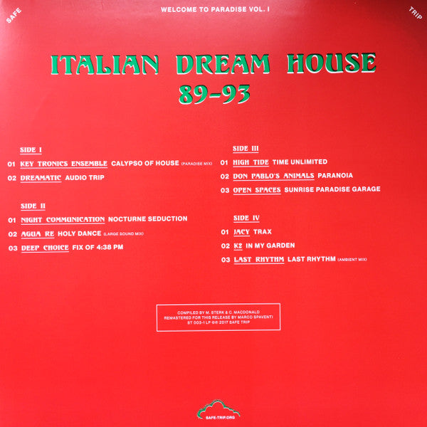 Welcome To Paradise Vol. I: Italian Dream House 89-93-Various