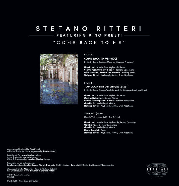 Stefano Ritteri Featuring Pino Presti - Come Back To Me