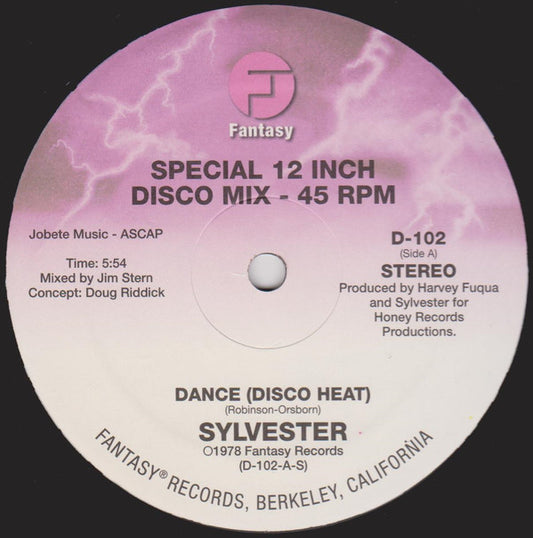 Sylvester ‎– Dance(Disco Heat)/You Make Me Feel(Mighty Real)