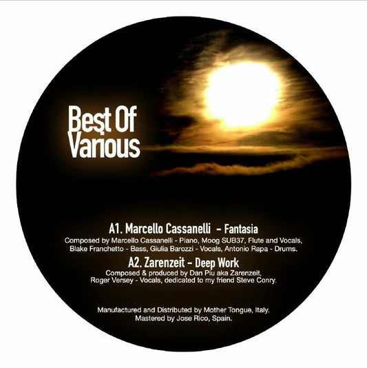 Best of Various-Ten Lovers Music-Black Sticker