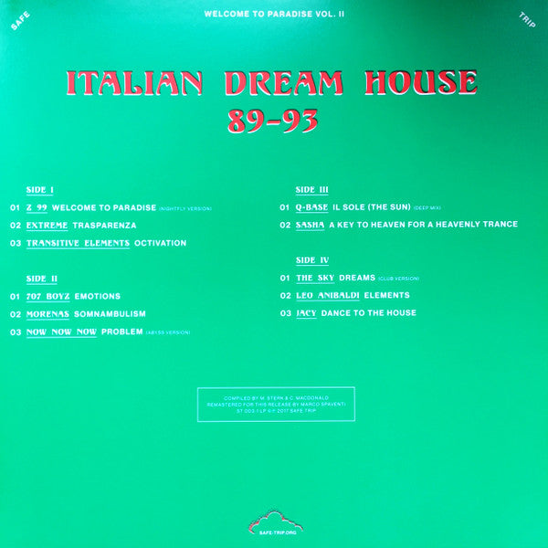 Welcome To Paradise Vol. II: Italian Dream House 89-93